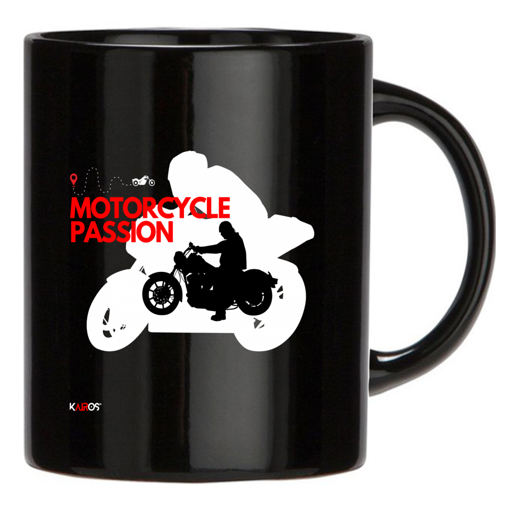 Tazza Nera Moto Passion