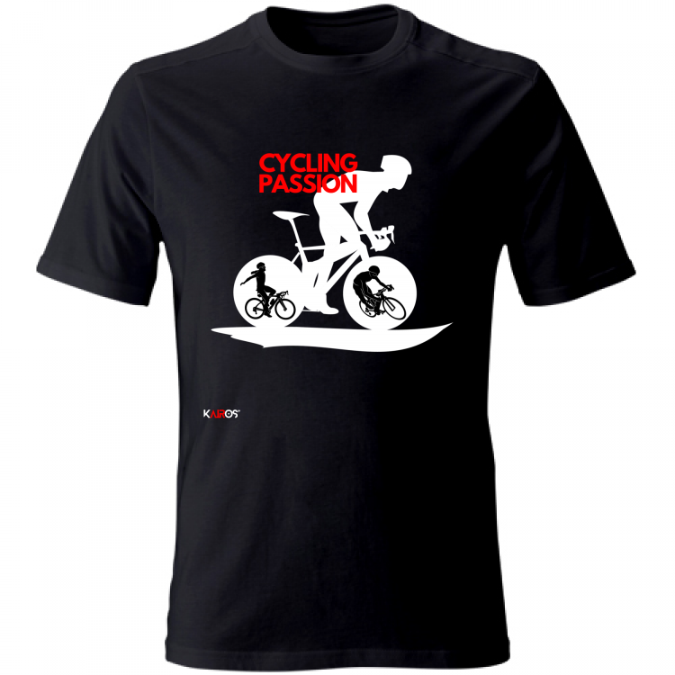 T-Shirt Uomo Cycling Passion Nera