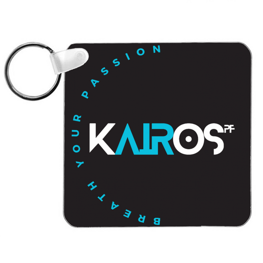 KAIROS Logo key ring black key ring