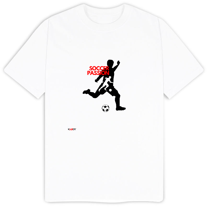 T-Shirt Uomo Soccer Passion Bianca