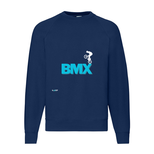 Felpa Girocollo Unisex BMX Nera