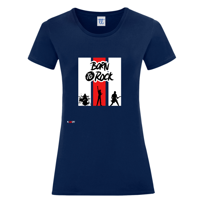 T-Shirt Donna  Rock Nera