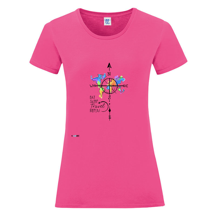 T-Shirt Donna Travel Repeat