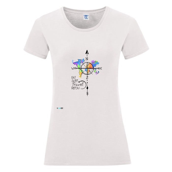 T-Shirt Donna Travel Repeat